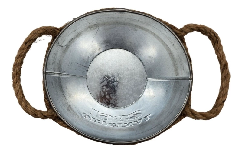 MACETERO DE METAL CANASTO CON DISEÑOS MACETA BALDE METALICO - 3