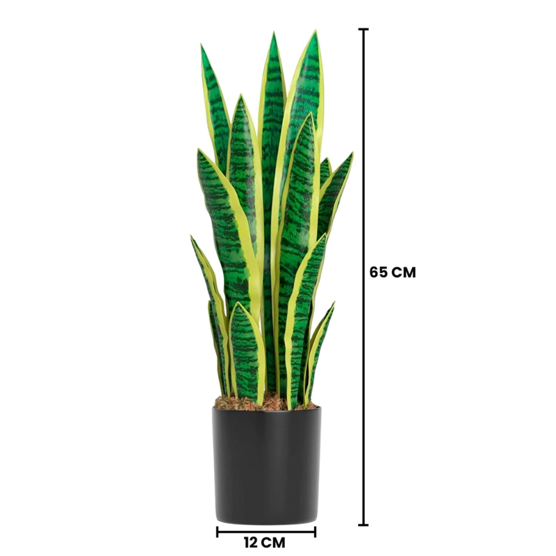 PLANTA ARTIFICIAL LENGUA DE SUEGRA PLANTA SANSEVIERIA FLORES - 7