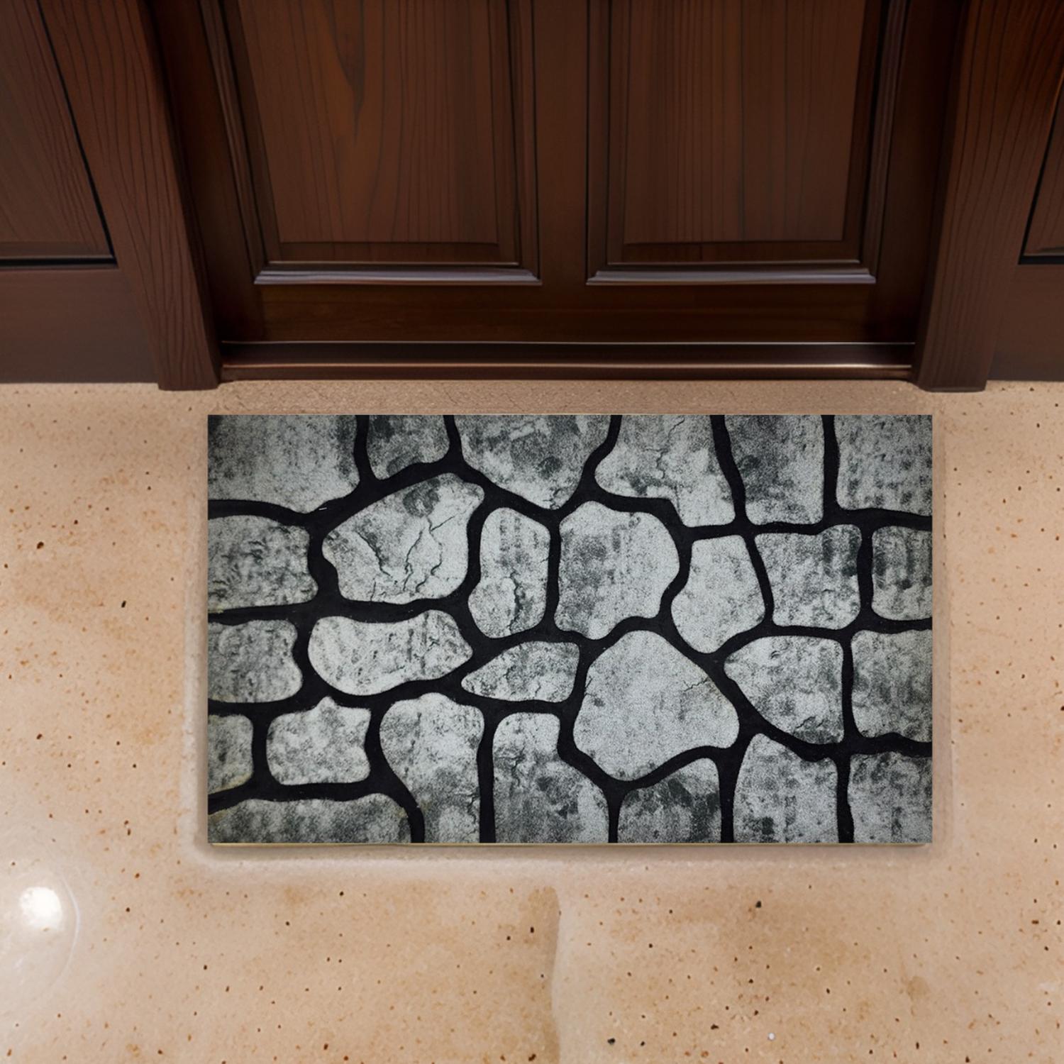ALFOMBRA EXTERIOR LIMPIAPIES FELPUDO ENTRADA PIEDRAS BAÑO - 5