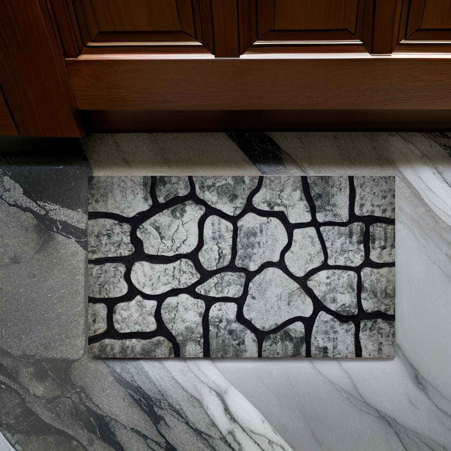 ALFOMBRA EXTERIOR LIMPIAPIES FELPUDO ENTRADA PIEDRAS BAÑO - 6