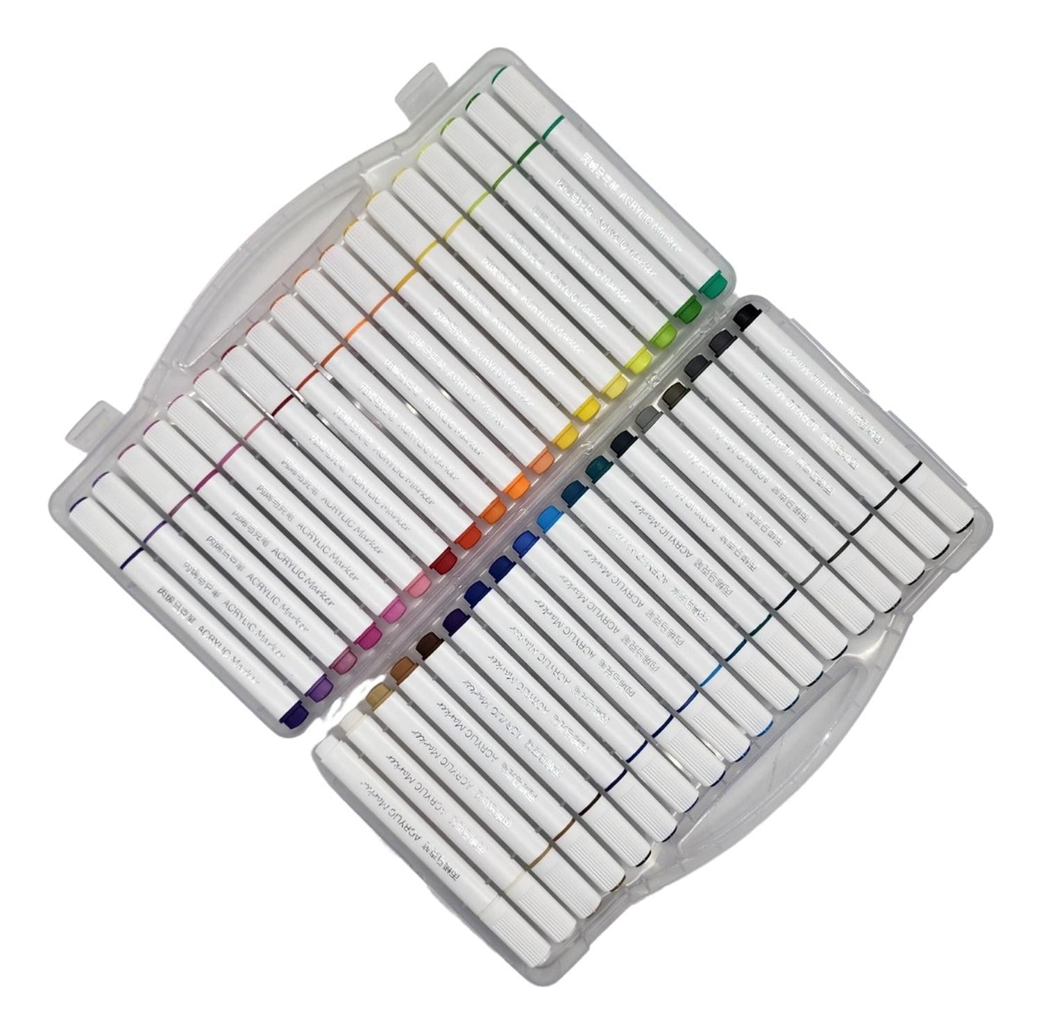 SET MARCADORES FLIP ACRILICOS 36 LAPICES CALIDAD ARTE DIBUJO - 4