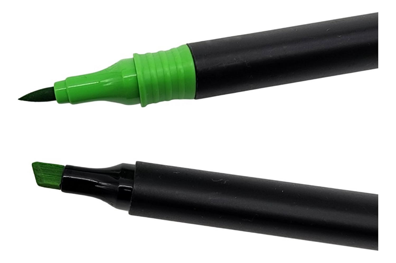SET MARCADORES DOBLE PUNTA 36 LAPICES PLUMONES CON MALETIN - 5