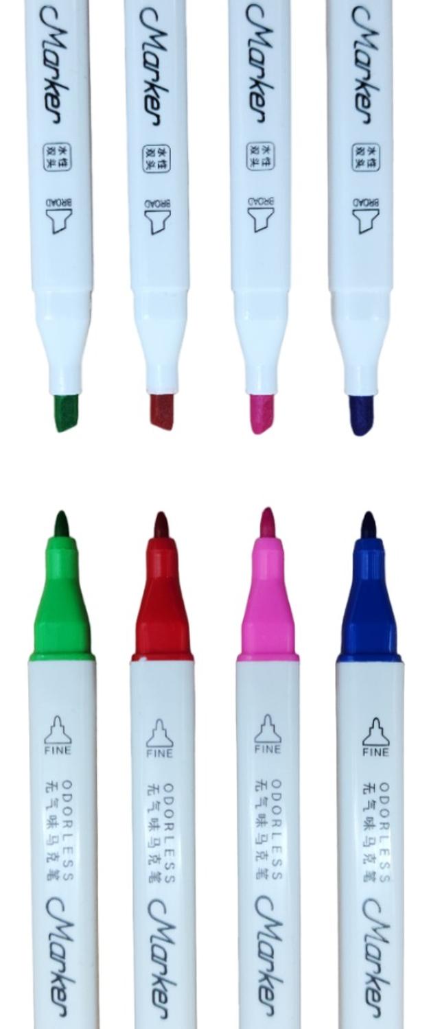 SET 12 MARCADORES HAPPY PAINTING DOBLE PUNTA A BASE DE AGUA - 4