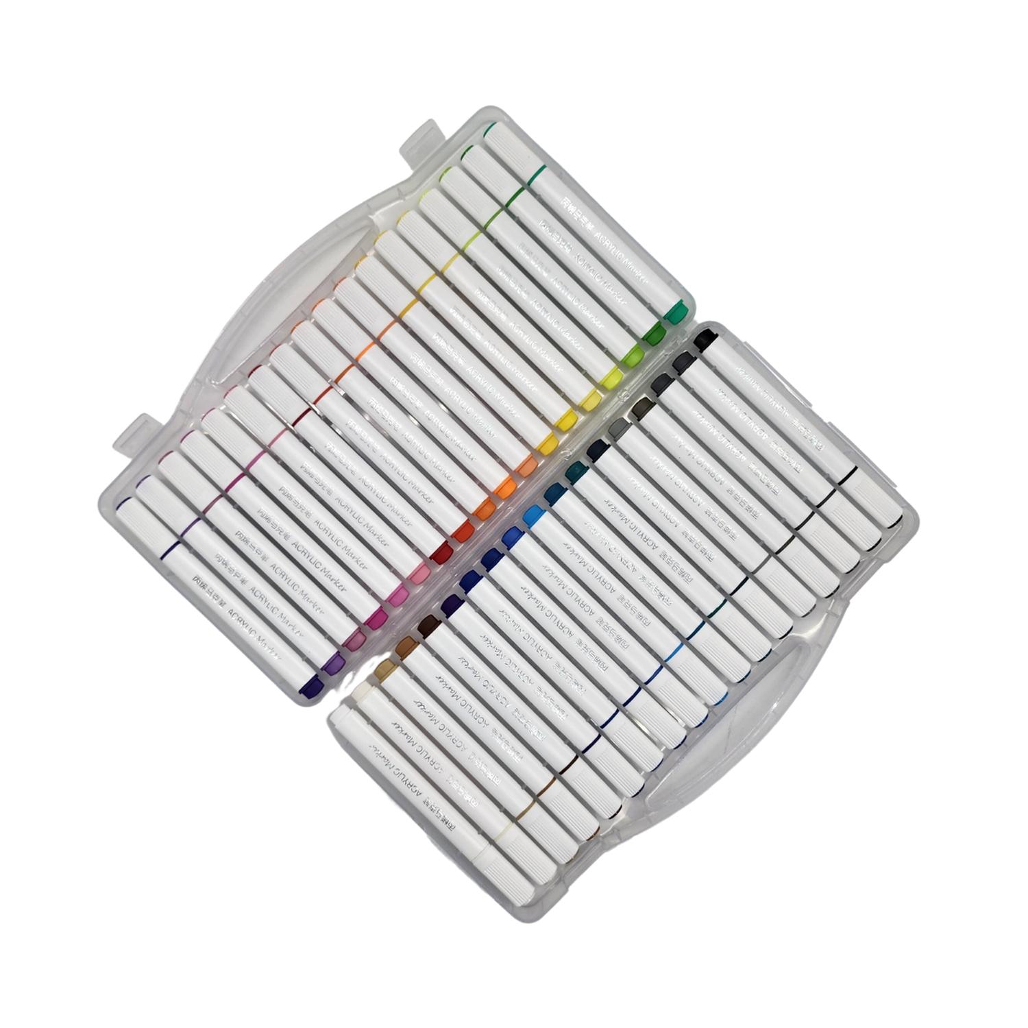 SET MARCADORES FLIP ACRILICOS 36 LAPICES CALIDAD ARTE DIBUJO - 4