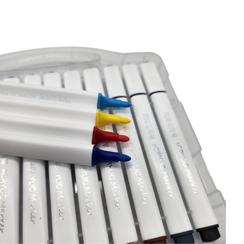 SET MARCADORES FLIP ACRILICOS 36 LAPICES CALIDAD ARTE DIBUJO - 5