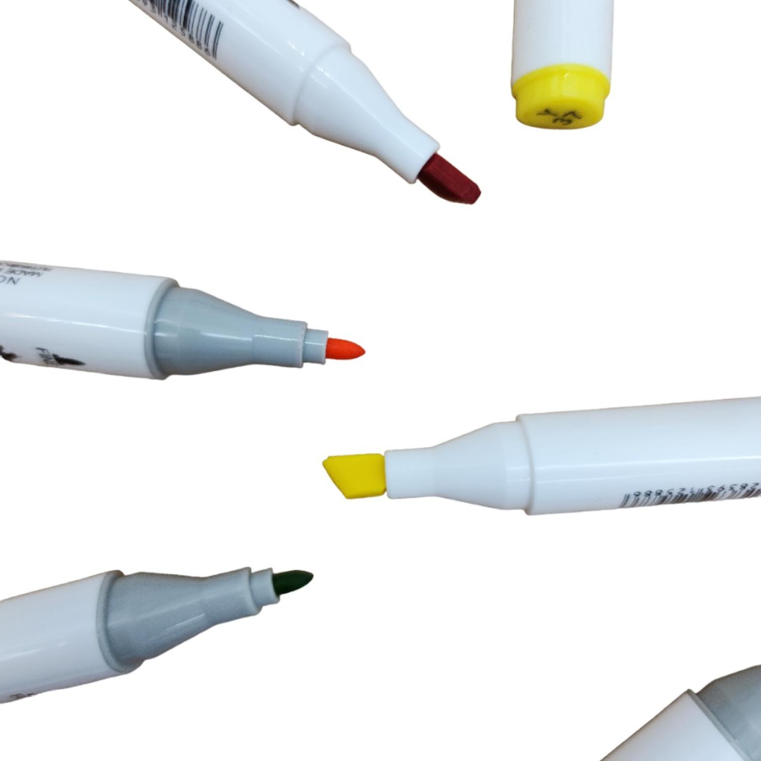 SET MARCADORES DOBLE PUNTA 24 LAPICES PLUMONES ARTE MARKER - 7