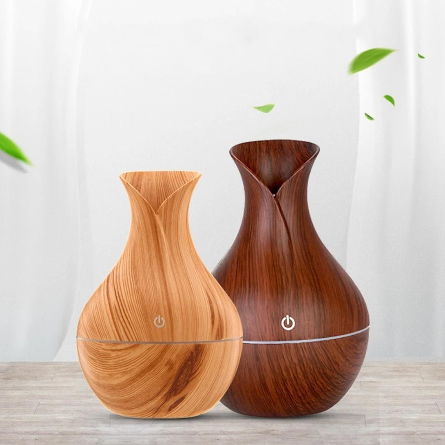 HUMIDIFICADOR USB ESTILO MADERA VAPORIZADOR DE AROMAS - 5