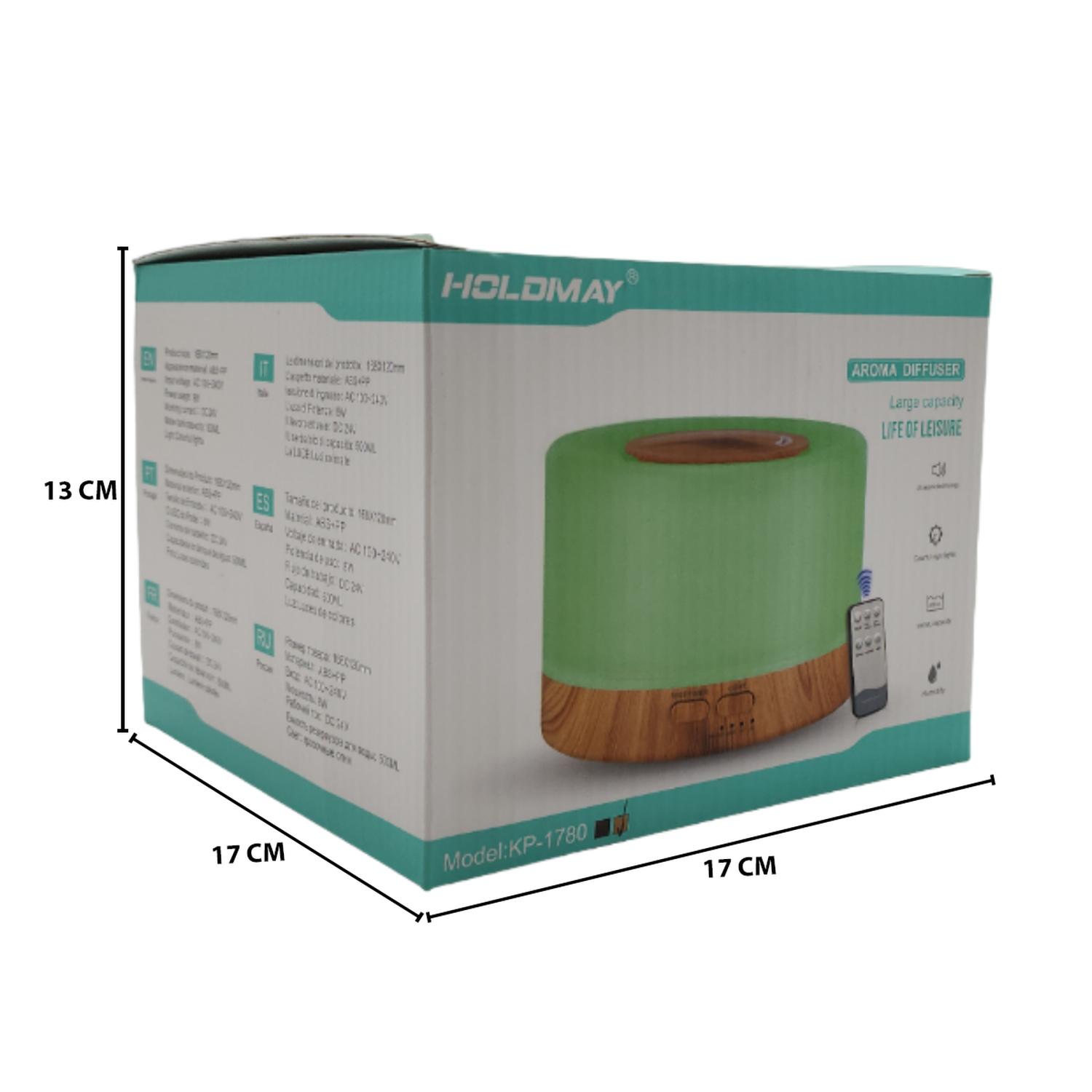 HUMIDIFICADOR LAMPARA LED USB DE AROMAS DISEÑO MADERA - 5