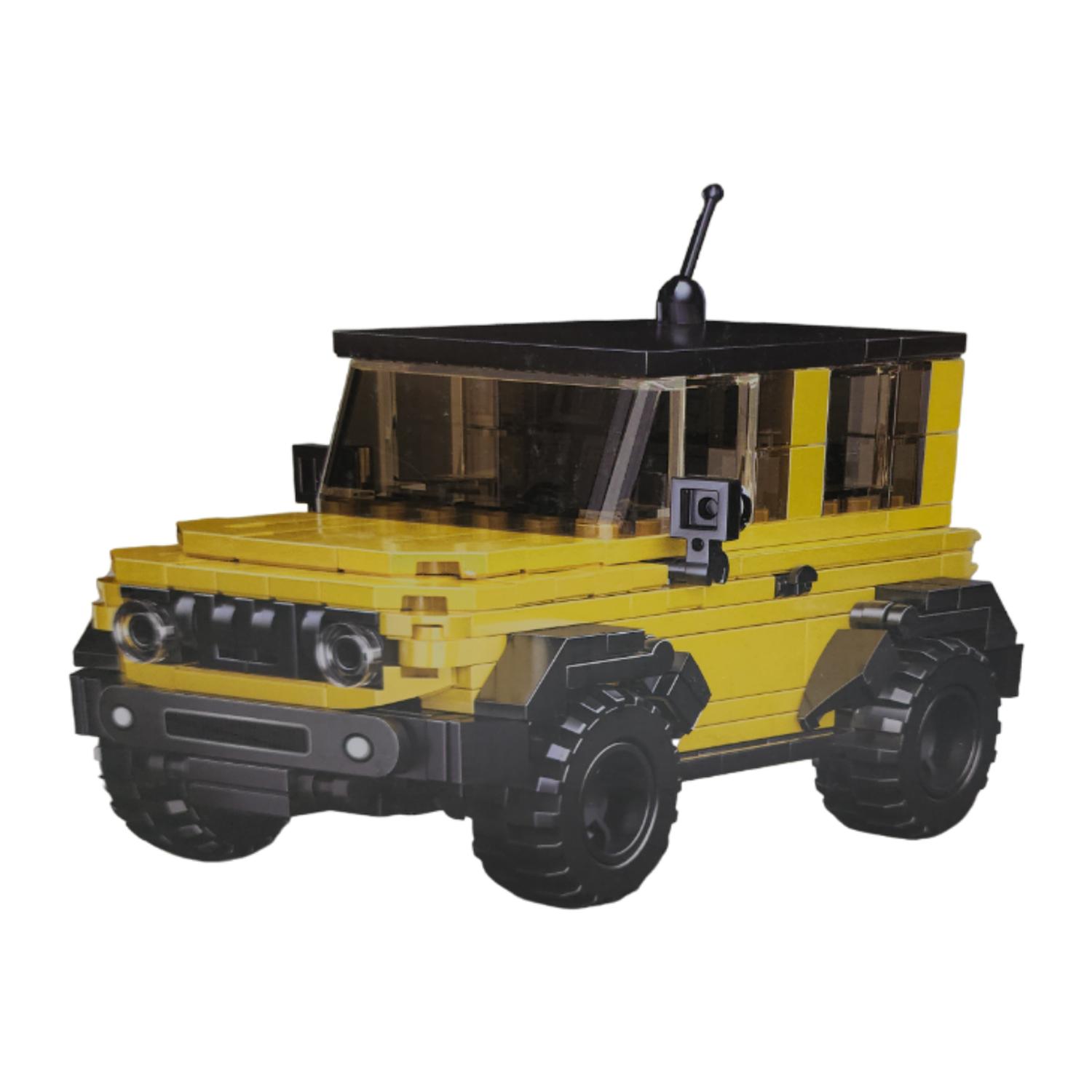 JUEGO CONSTRUYE VEHICULO CAMIONETA AMARILLO ARMABLE - 3