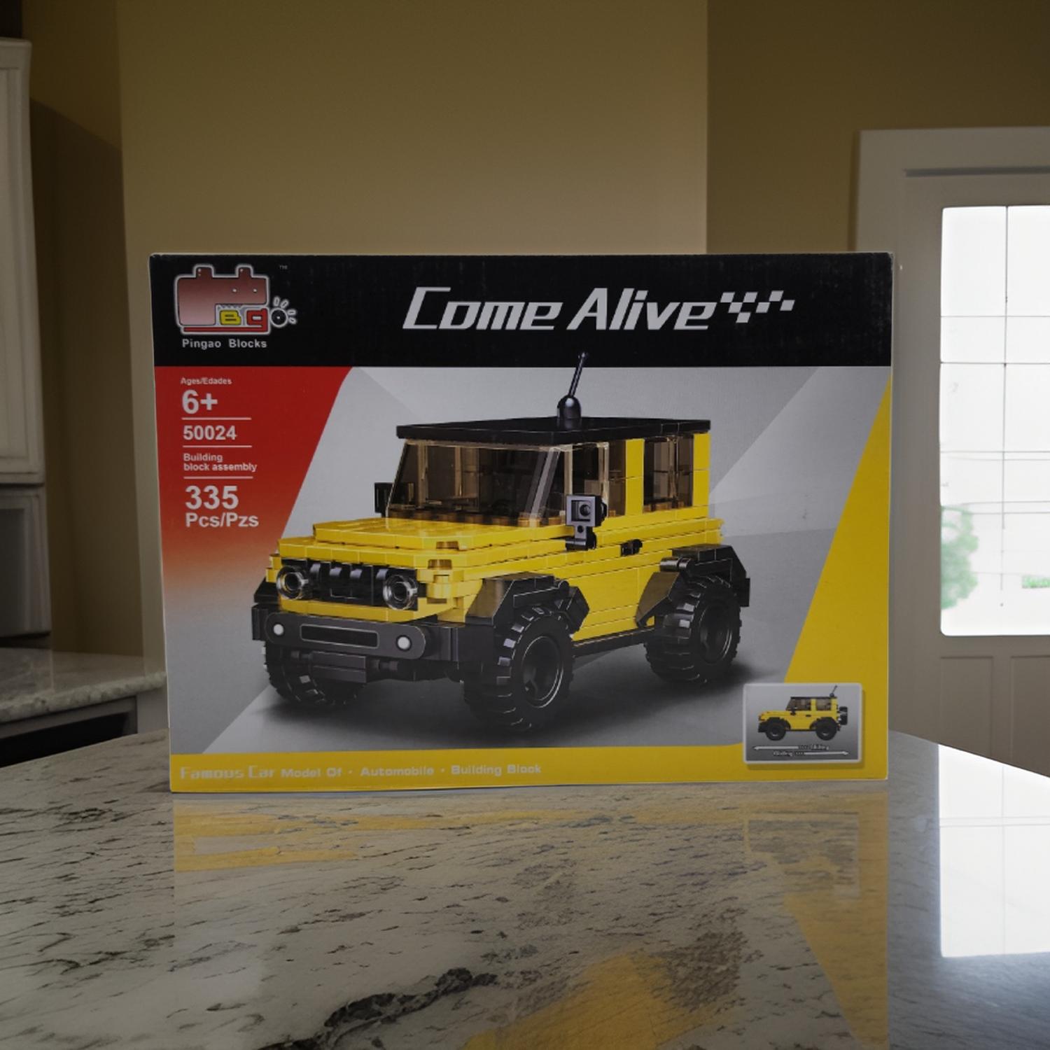 JUEGO CONSTRUYE VEHICULO CAMIONETA AMARILLO ARMABLE - 5