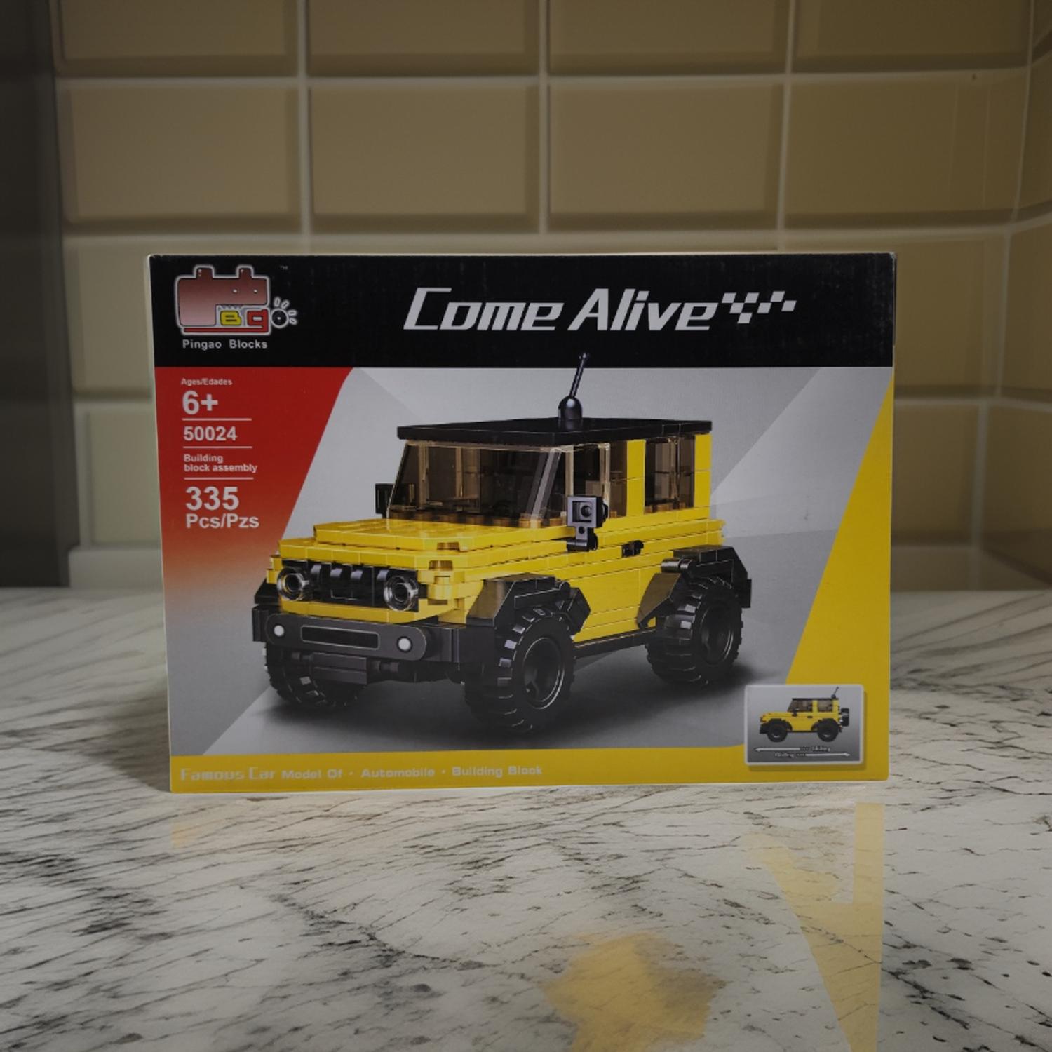 JUEGO CONSTRUYE VEHICULO CAMIONETA AMARILLO ARMABLE - 6