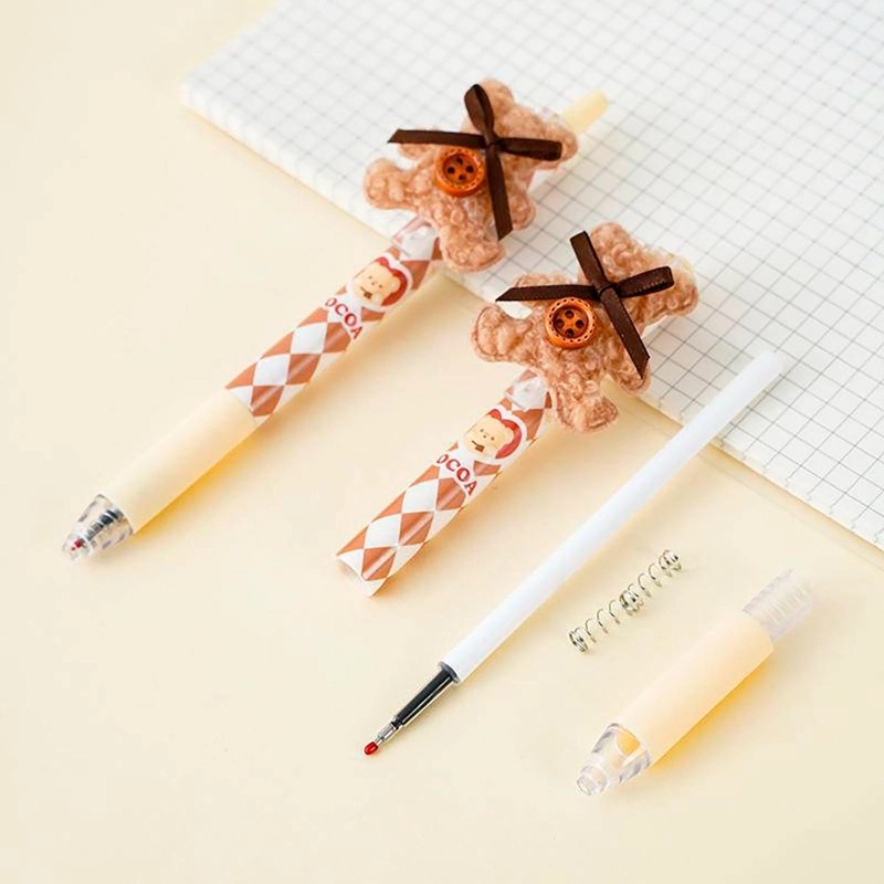 SET 3 LAPICES KAWAII CUTE DISEÑO OSITO TIERNO AMOR - 2