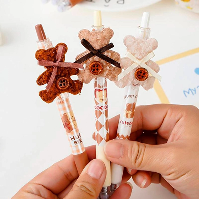 SET 3 LAPICES KAWAII CUTE DISEÑO OSITO TIERNO AMOR - 5