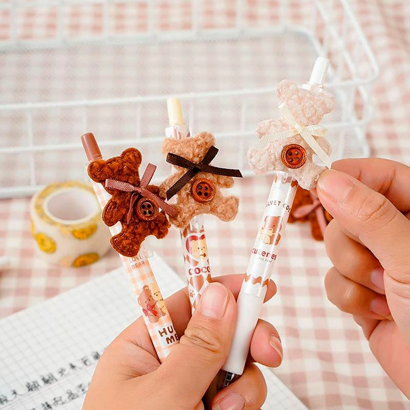 SET 3 LAPICES KAWAII CUTE DISEÑO OSITO TIERNO AMOR - 8
