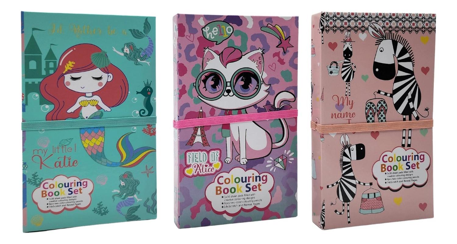 SET DE ARTE FLIP PARA NIÑOS LAPICES DIBUJOS Y PIZARRA COLOREAR UNICORNIOS - 7
