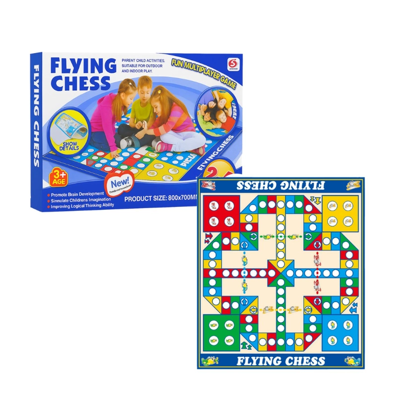 JUEGO DE MESA LUDO GRANDE ENTRETENIMIENTO TAPETE DIDACTICO - 1