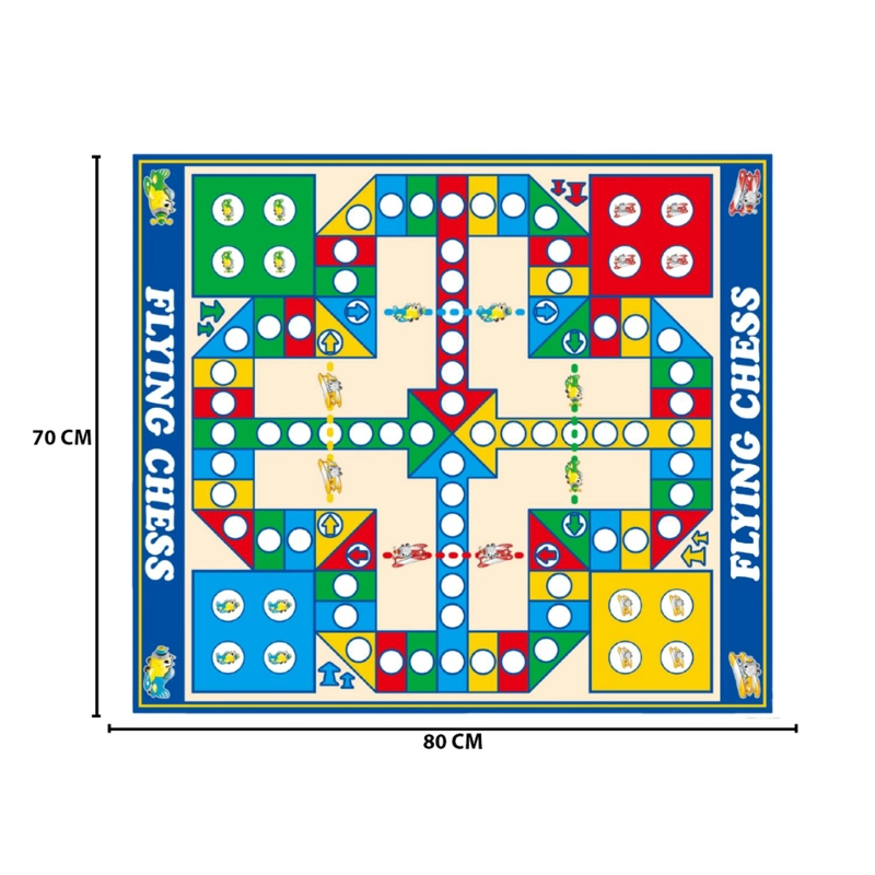 JUEGO DE MESA LUDO GRANDE ENTRETENIMIENTO TAPETE DIDACTICO - 7