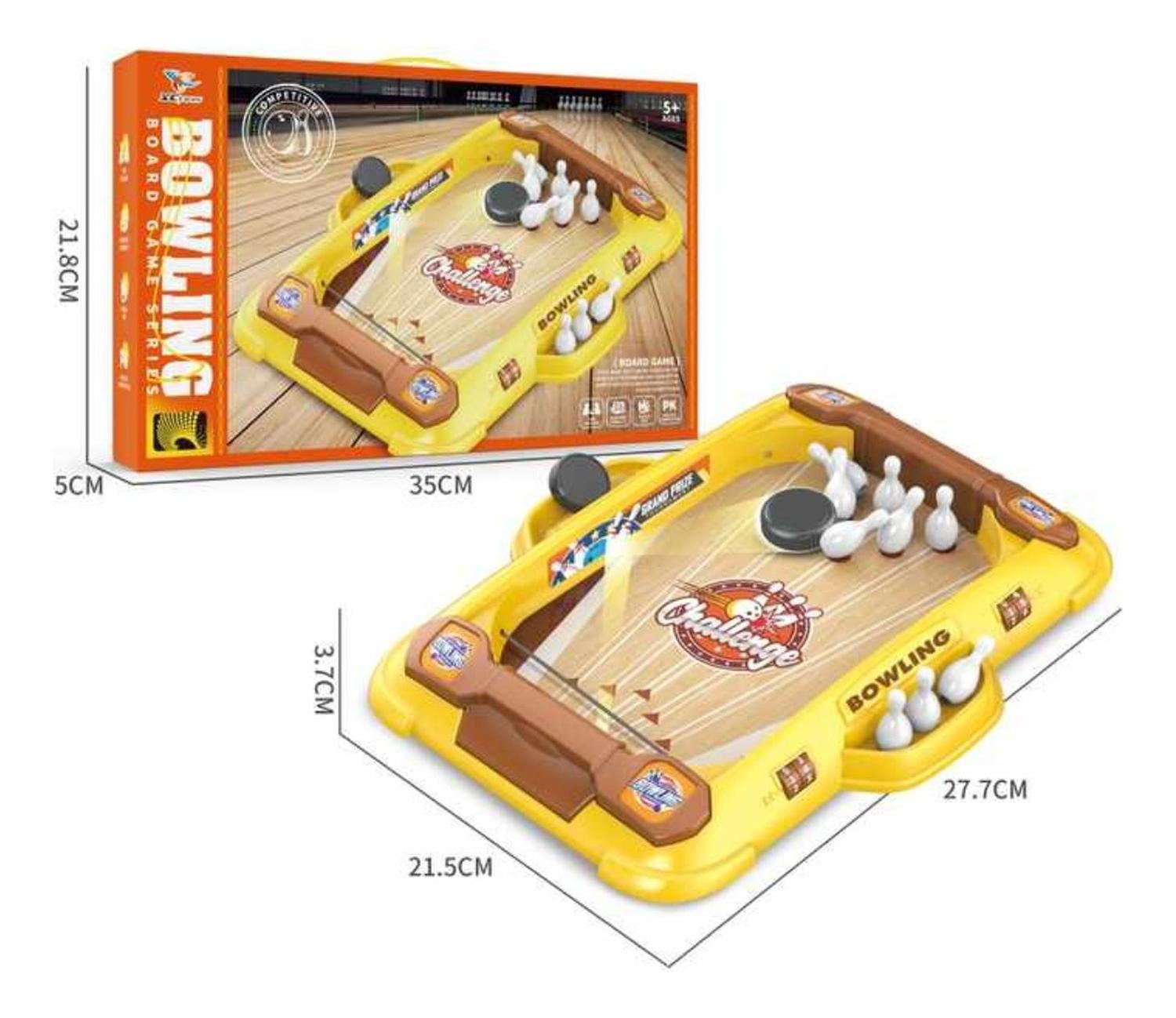 JUEGO MINI BOWLING JUGUETE BOLOS DE MESA DISCO PORTATIL - 6