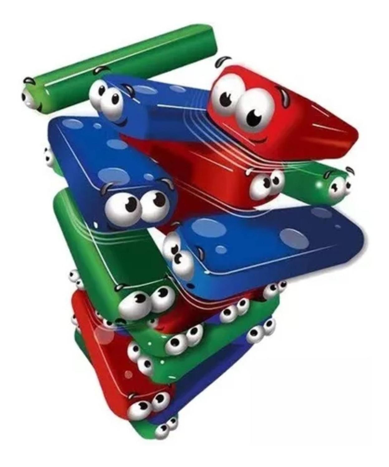 JUEGO DE MESA TORRE DE EQUILIBRIO DE COLORES CARAS NIÑOS - 4