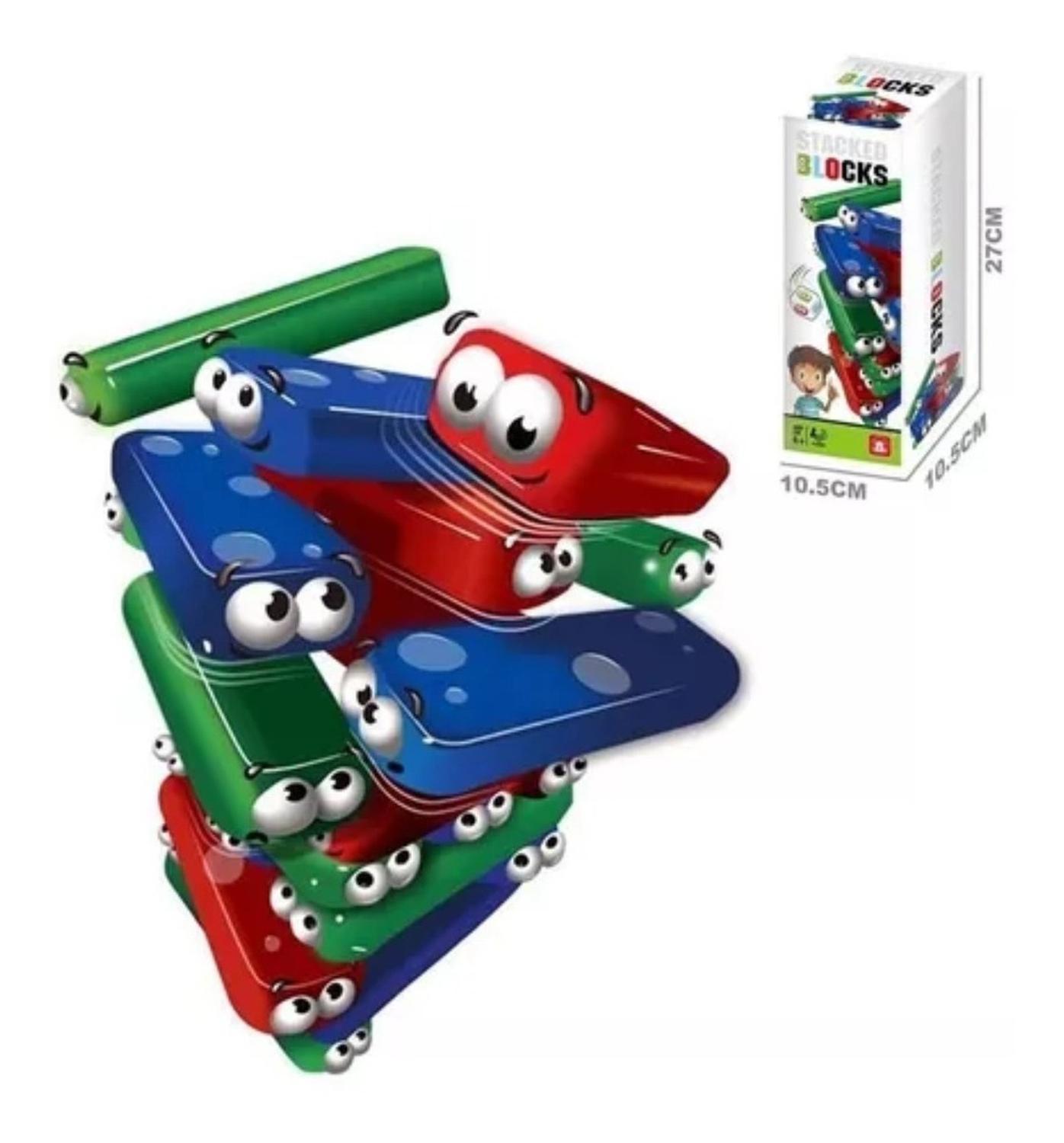 JUEGO DE MESA TORRE DE EQUILIBRIO DE COLORES CARAS NIÑOS - 5