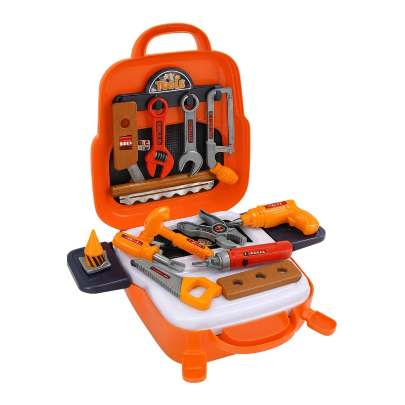 SET MALETA MALETIN INFANTIL MAESTRO CARPINTERO NIÑOS JUEGOS - 3