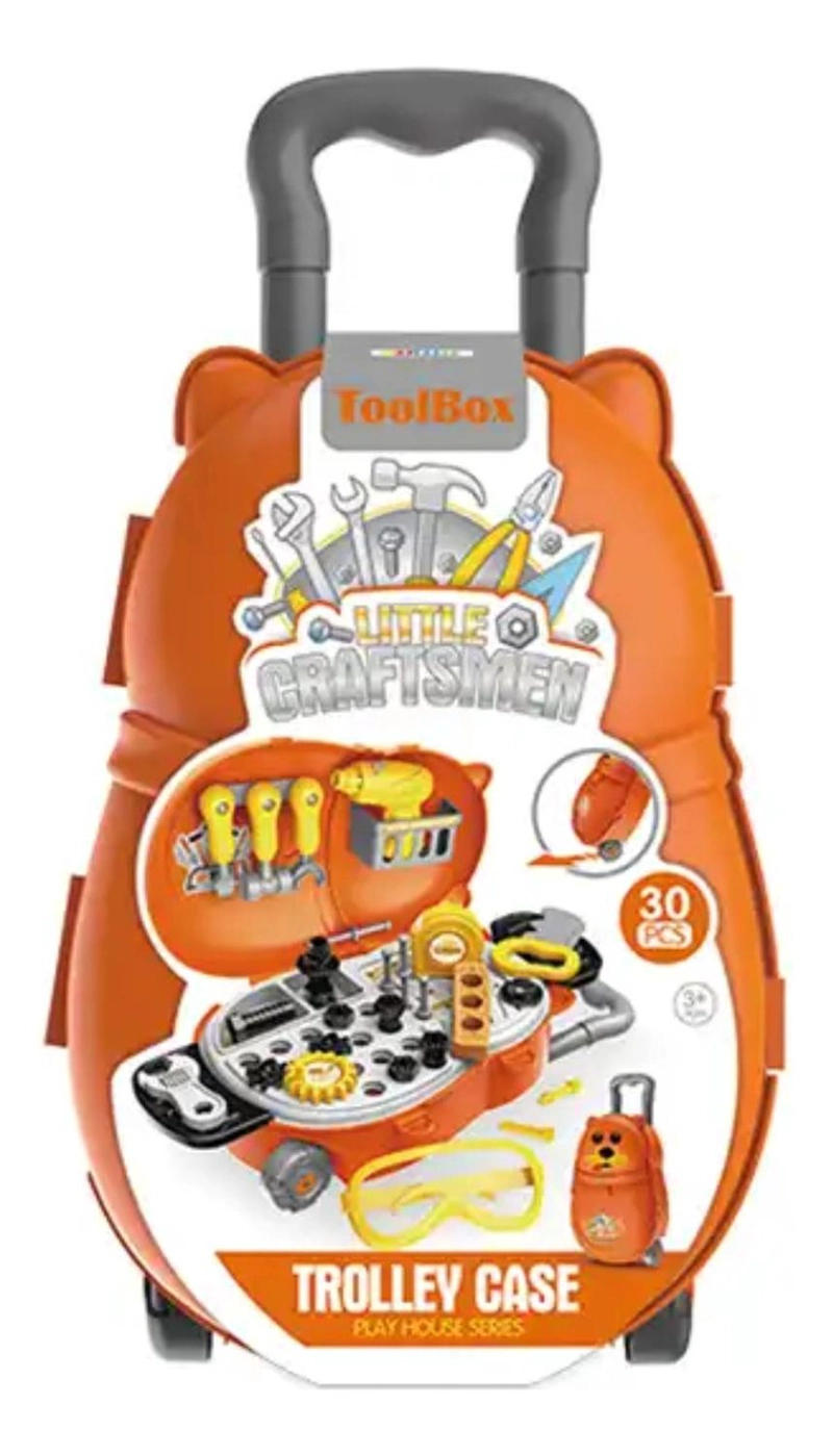 SET MALETA MALETIN INFANTIL MAESTRO CARPINTERO NIÑOS JUEGOS - 7