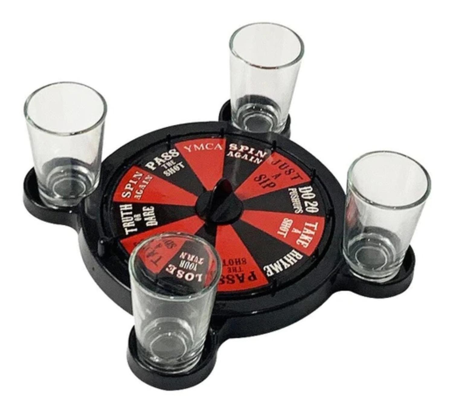 JUEGO MESA ROULETTE SHOTS JUEGO BAR CHUPITOS TRAGO - 3