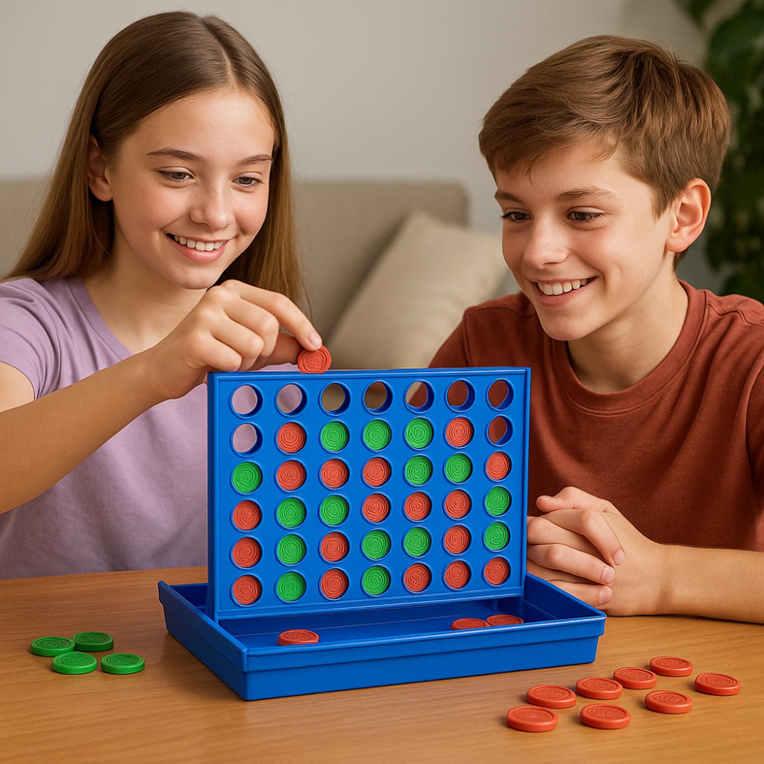 JUEGO DE MESA CONECTA 4 EN LINEA Y GANA JUGUETE DIVERTIDO - 5