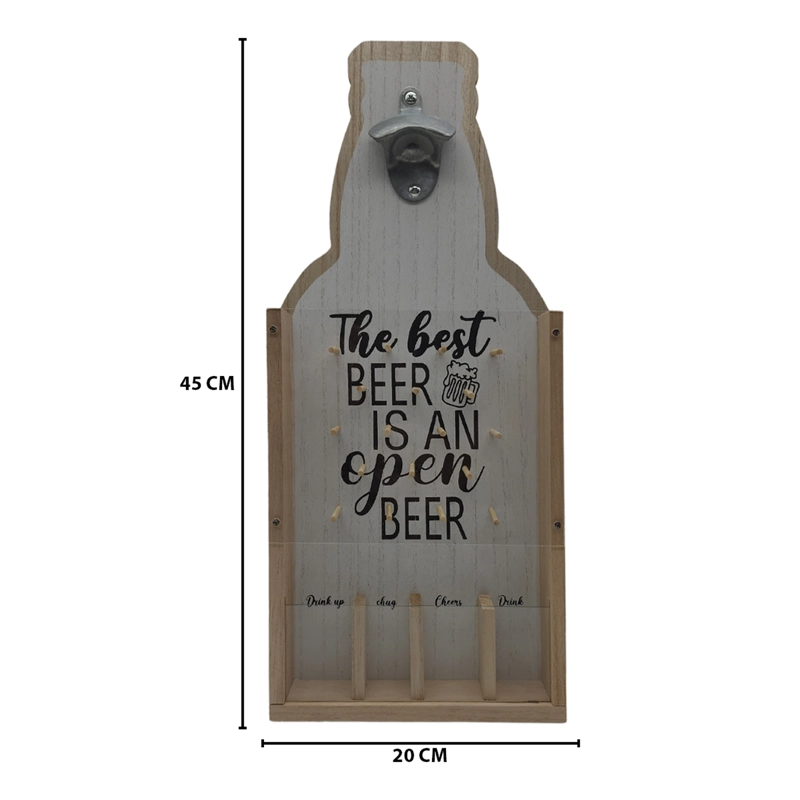 DESTAPADOR ABRIDOR DE BOTELLAS PARA PARED CON JUEGO - 3