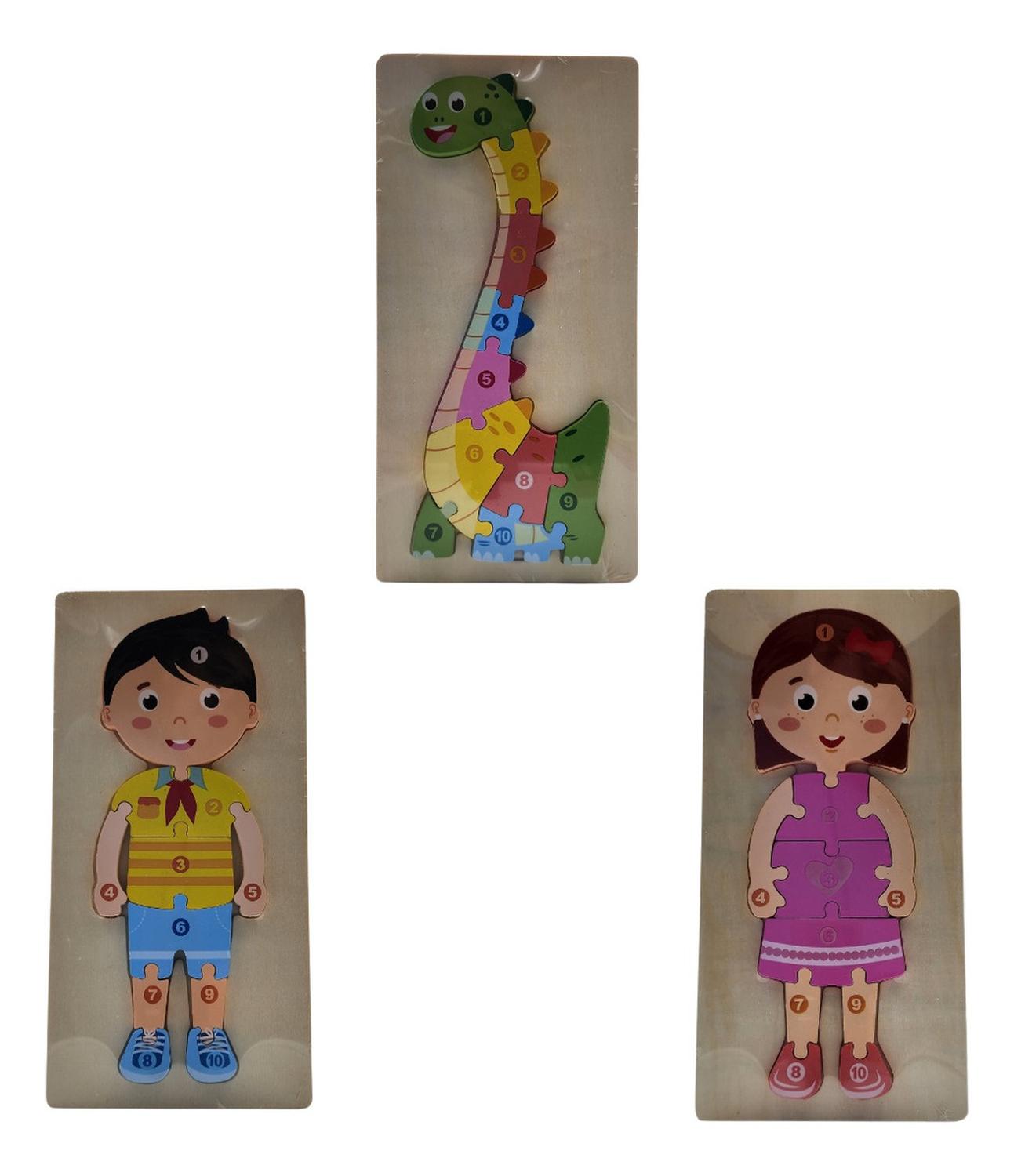 PUZZLE CAFE CLARO JUEGO DE MADERA AVIONETA JUGUETE EDUCATIVO - 5