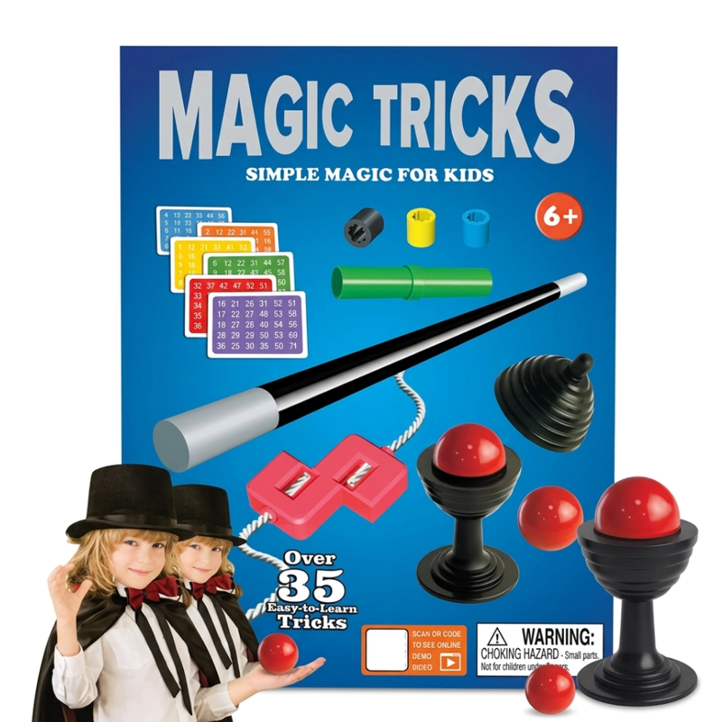 SET JUEGO MAGIA MAGIC 35 TRUCOS MAGO CON VARITA NINOS