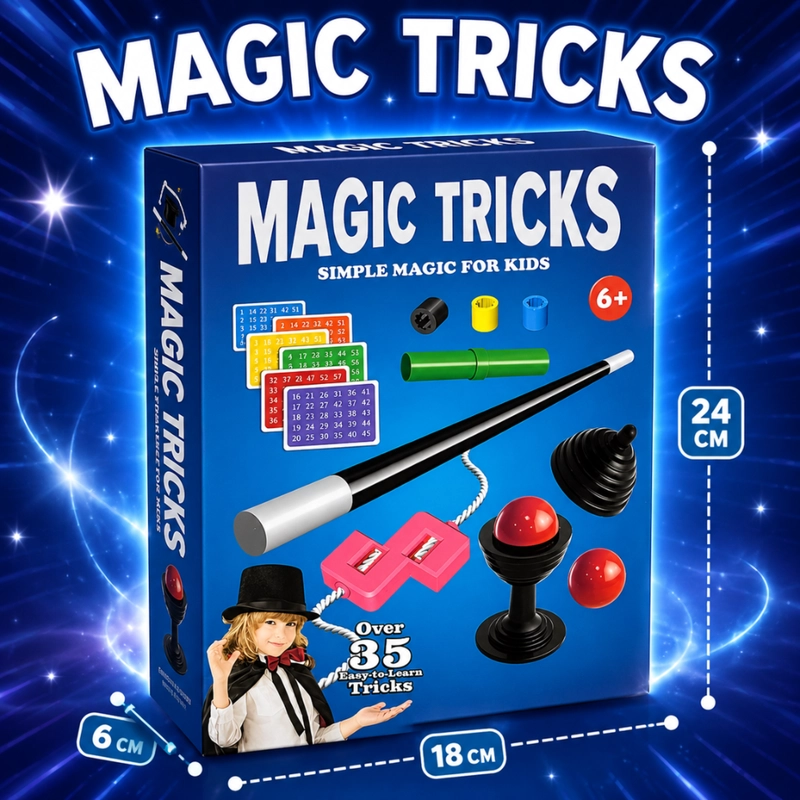 SET JUEGO MAGIA MAGIC 35 TRUCOS MAGO CON VARITA NIÑOS - 8