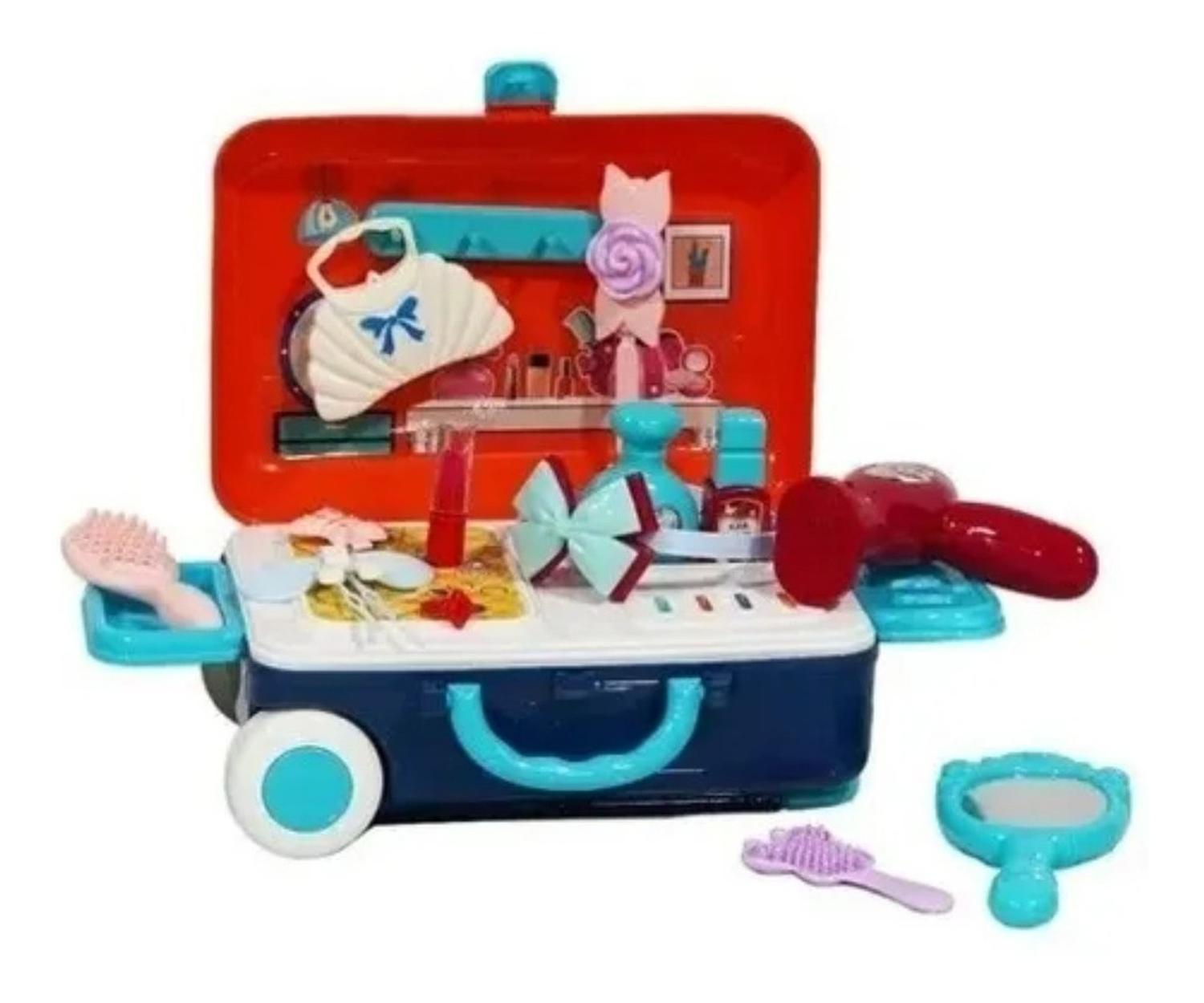 SET MALETA MALETIN INFANTIL MAQUILLADORA NIÑOS JUEGOS - 1