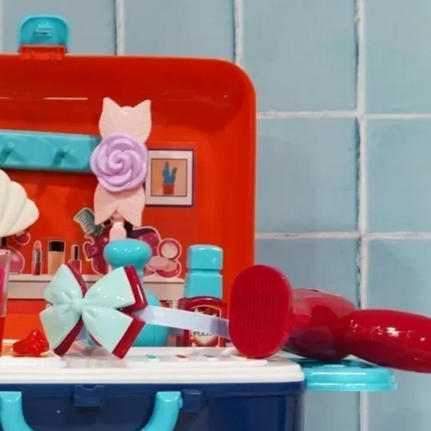 SET MALETA MALETIN INFANTIL MAQUILLADORA NIÑOS JUEGOS - 2