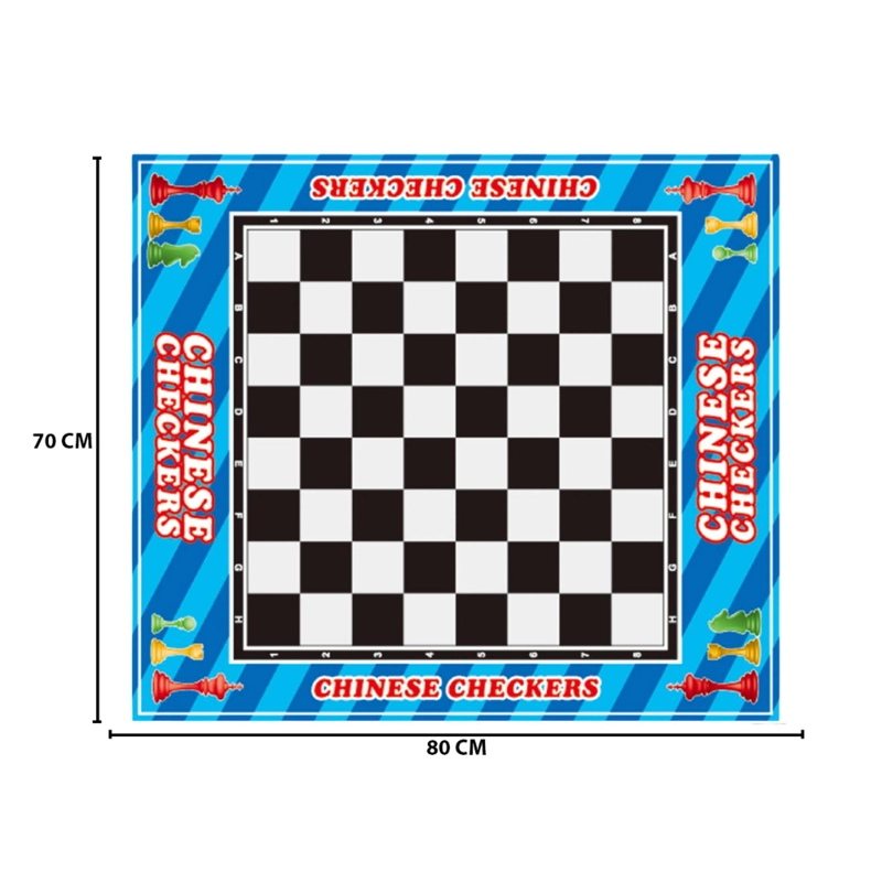 JUEGO TABLERO AJEDREZ ALFOMBRA DE ENTRETENCION NIÑOS - 7
