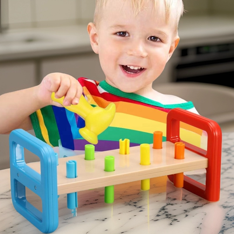 JUEGO JUGUETE MARTILLO PARA GOLPEAR MOTRICIDAD PARA BEBES - 6