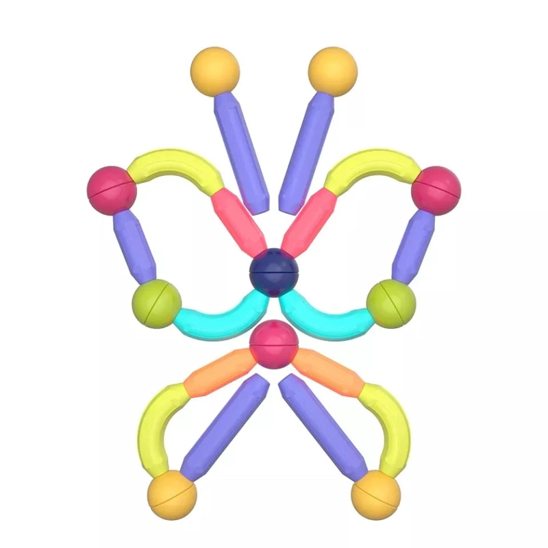 JUEGO VARILLAS DE CONSTRUCCION MAGNETICO DIDACTICO 68 PIEZAS - 6