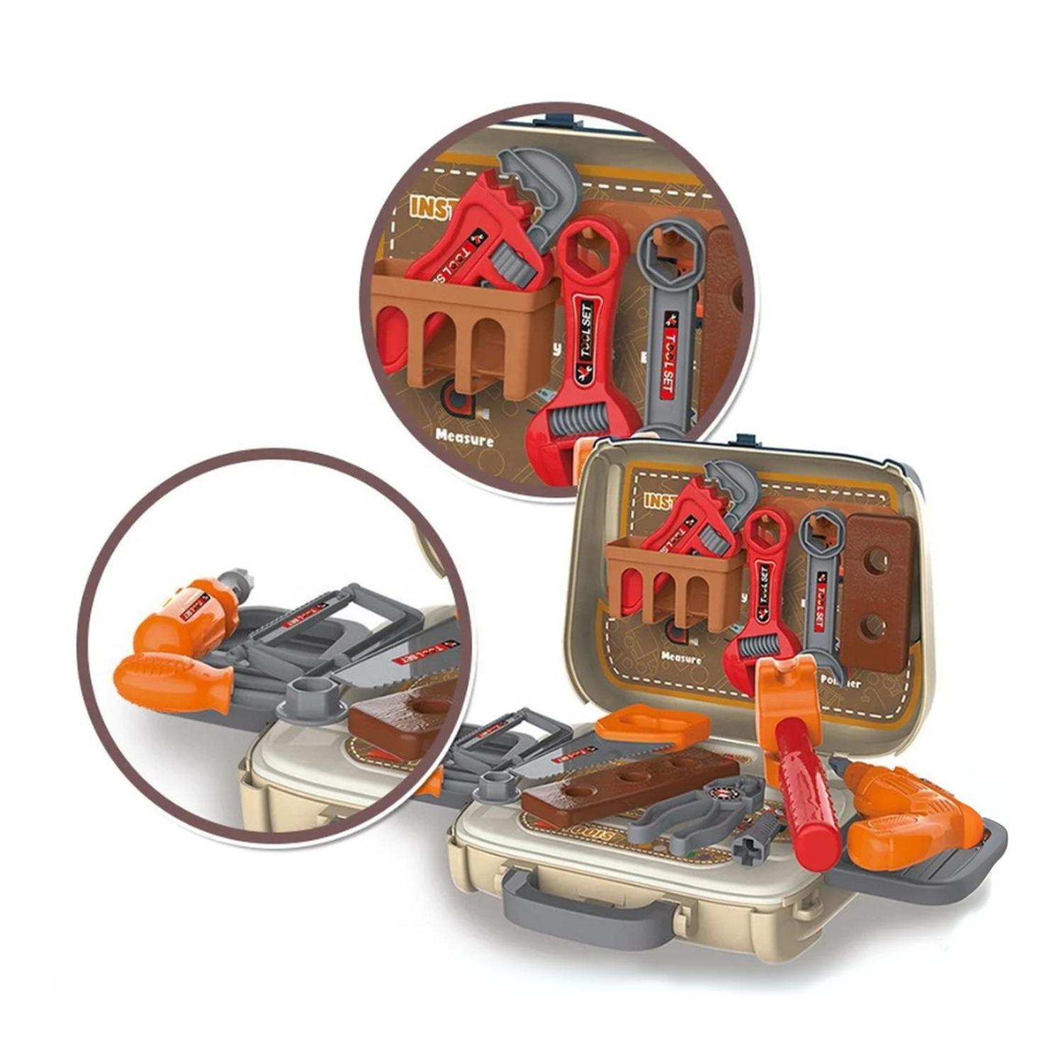 SET MALETIN INFANTIL DE CONSTRUCCION MALETA HERRAMIENTAS - 3