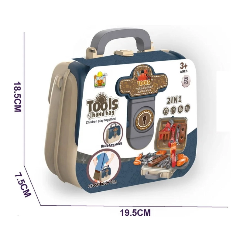 SET MALETIN INFANTIL DE CONSTRUCCION MALETA HERRAMIENTAS - 8