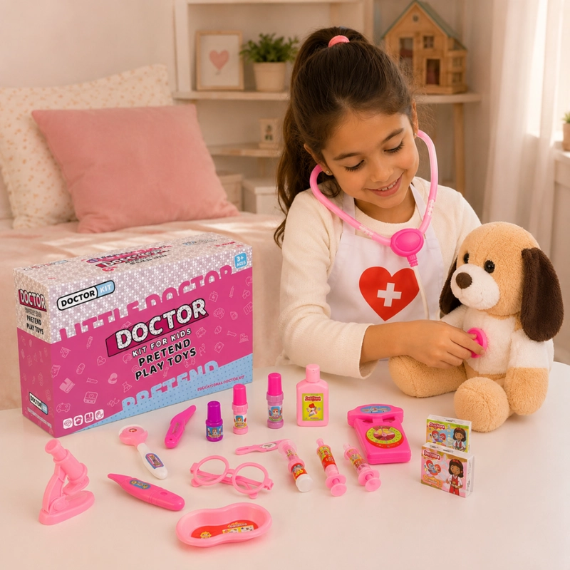 MALETIN DE DOCTORA INFANTIL SET MEDICO CON ACCESORIOS PARA NIÑAS - 2