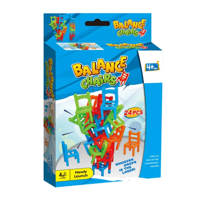 JUEGO DE MESA EQUILIBRIO DE SILLAS FAMILIAR PARA NIÑOS - 9