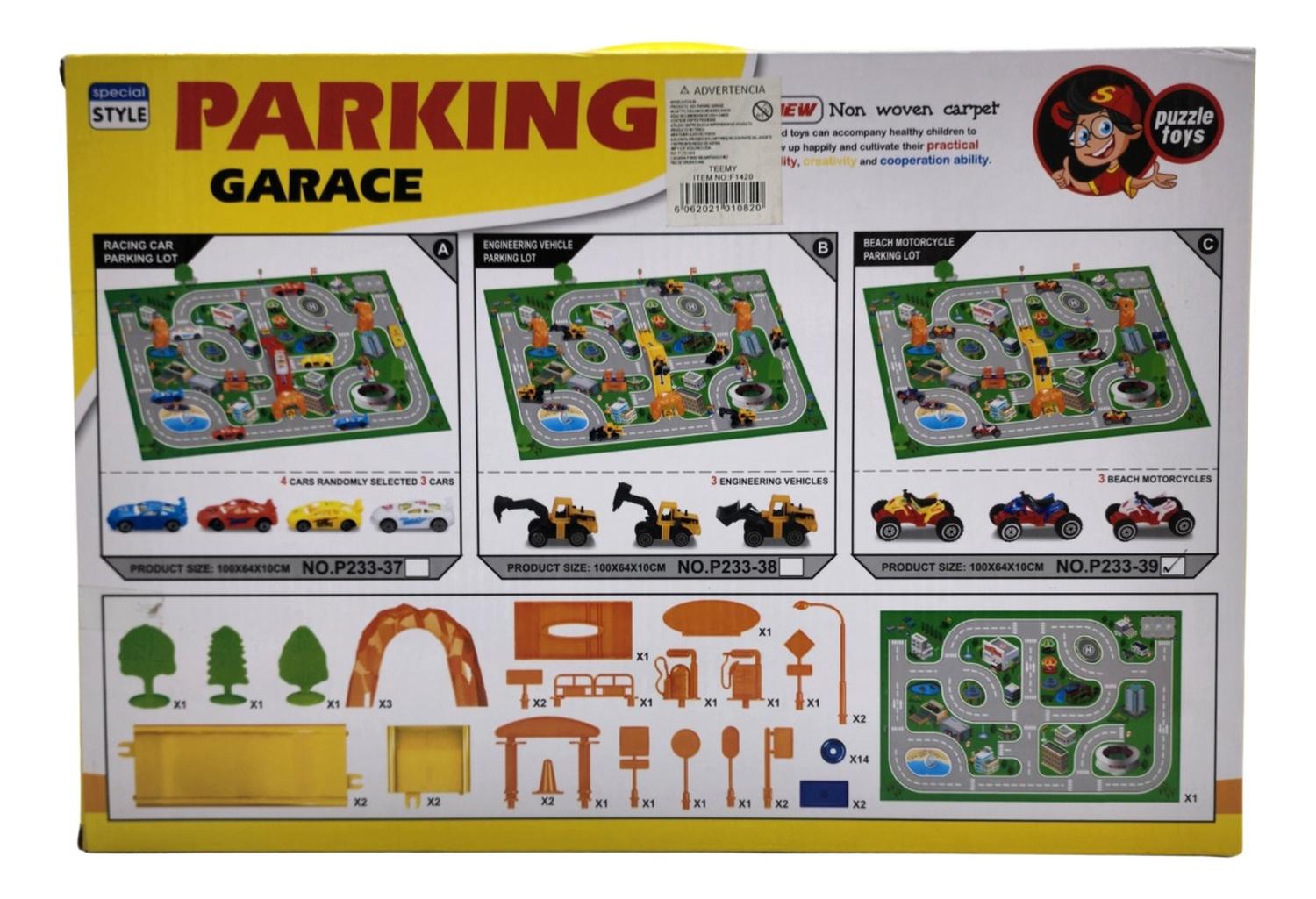 JUEGO ALFOMBRA PARA NIÑOS PARKING GARAGE PARA AUTITOS 50 PCS - 3