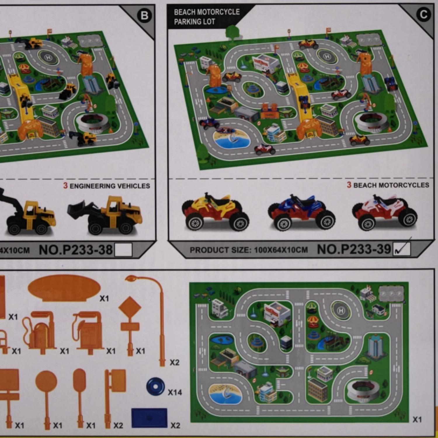 JUEGO ALFOMBRA PARA NIÑOS PARKING GARAGE PARA AUTITOS 50 PCS - 4