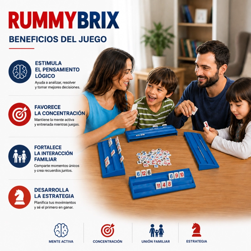 JUEGO DE MESA JUEGO RUMMIKUB - 6
