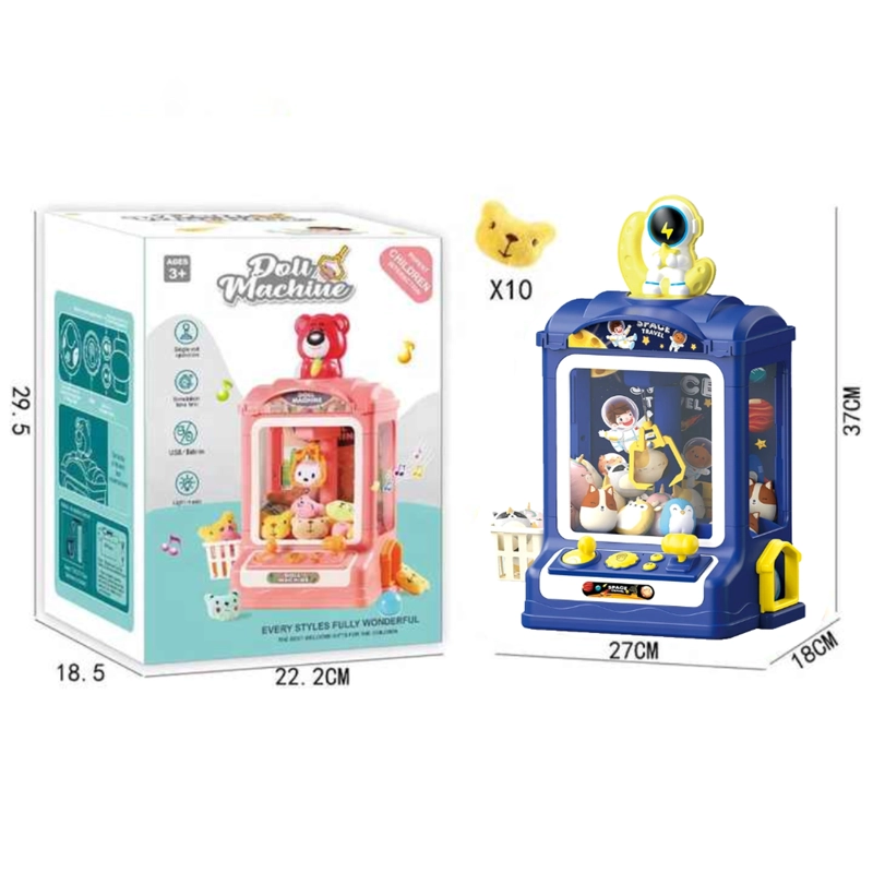 JUGUETE MINI MAQUINA SACA PELUCHE GARRA KAWAII DOLL MACHINE - 5
