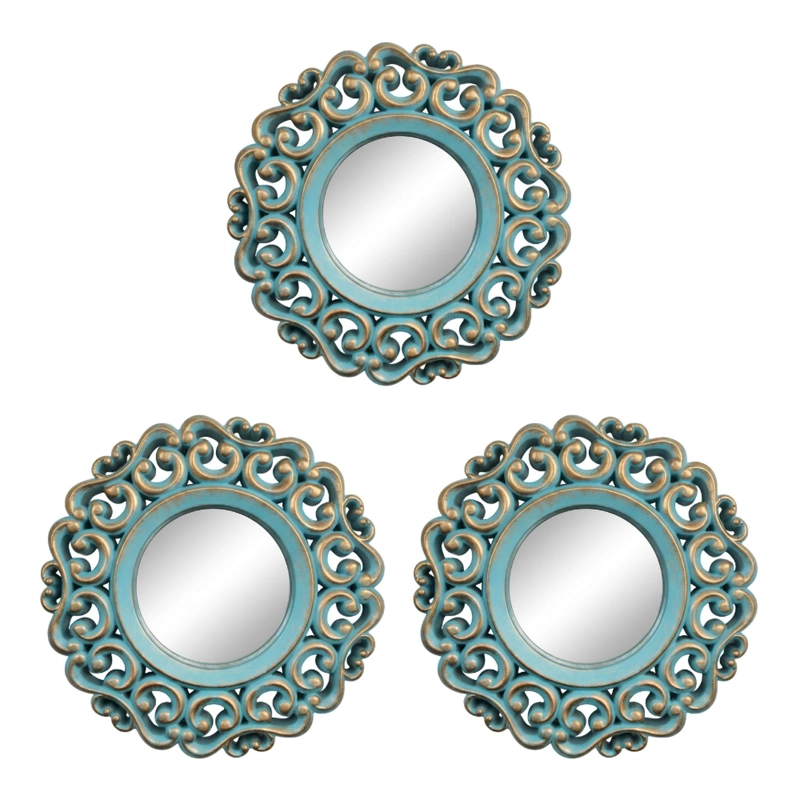 SET 3 MARCOS DE ESPEJOS ESTILO ARABE DECORATIVO CALIPSO DECO - 1