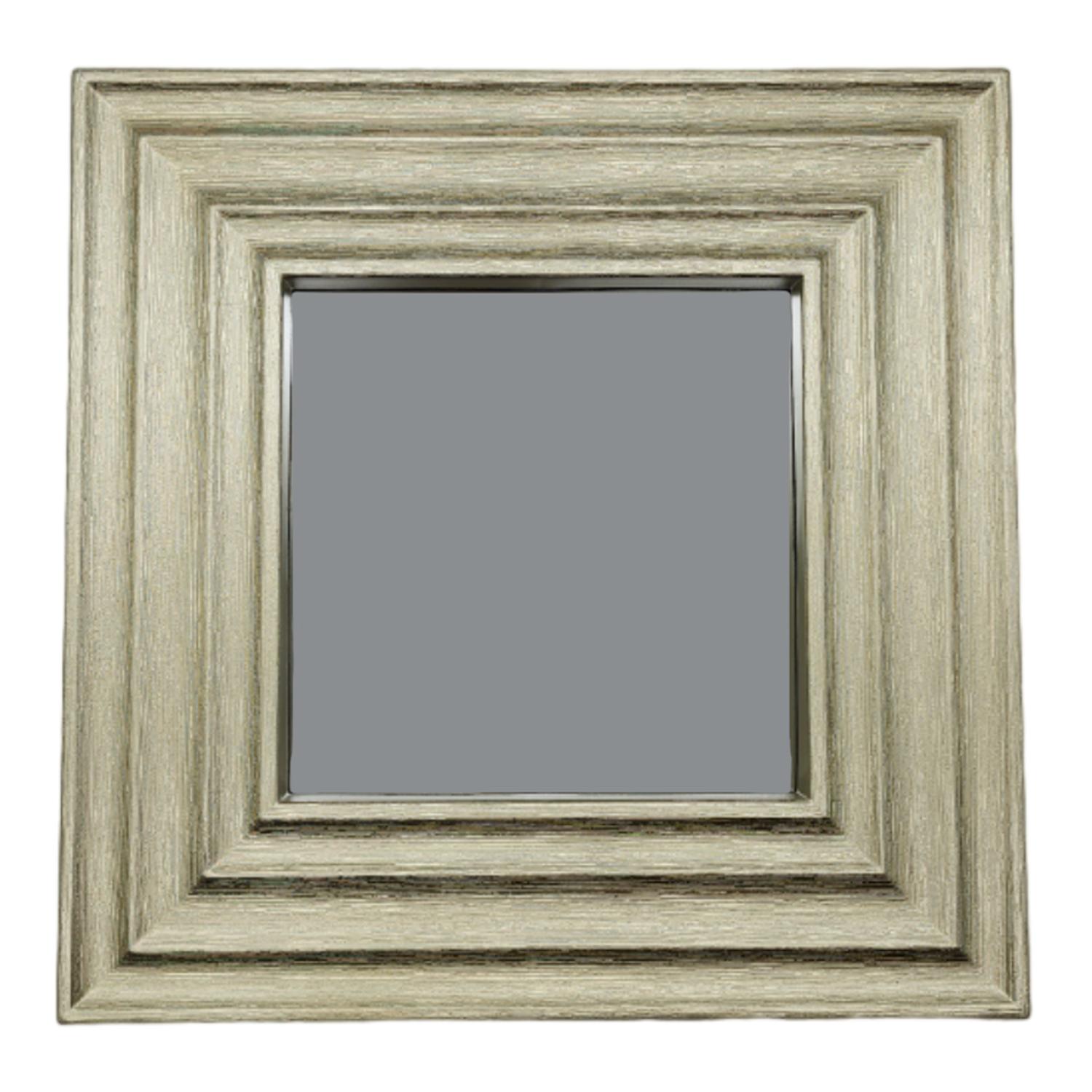 SET 3 MARCOS ESPEJOS CUADRADOS DECORAR HOGAR DORADO - 5