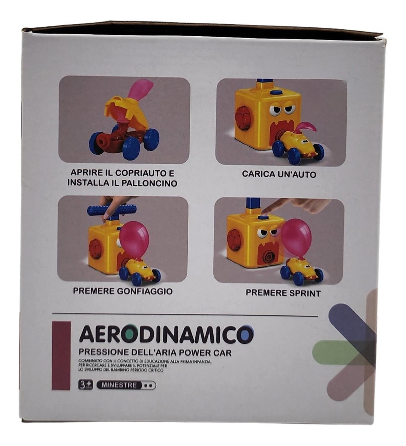 JUEGO INFLADOR DE GLOBOS JUGUETE PARA NIÑOS AUTOS CARRERAS - 3