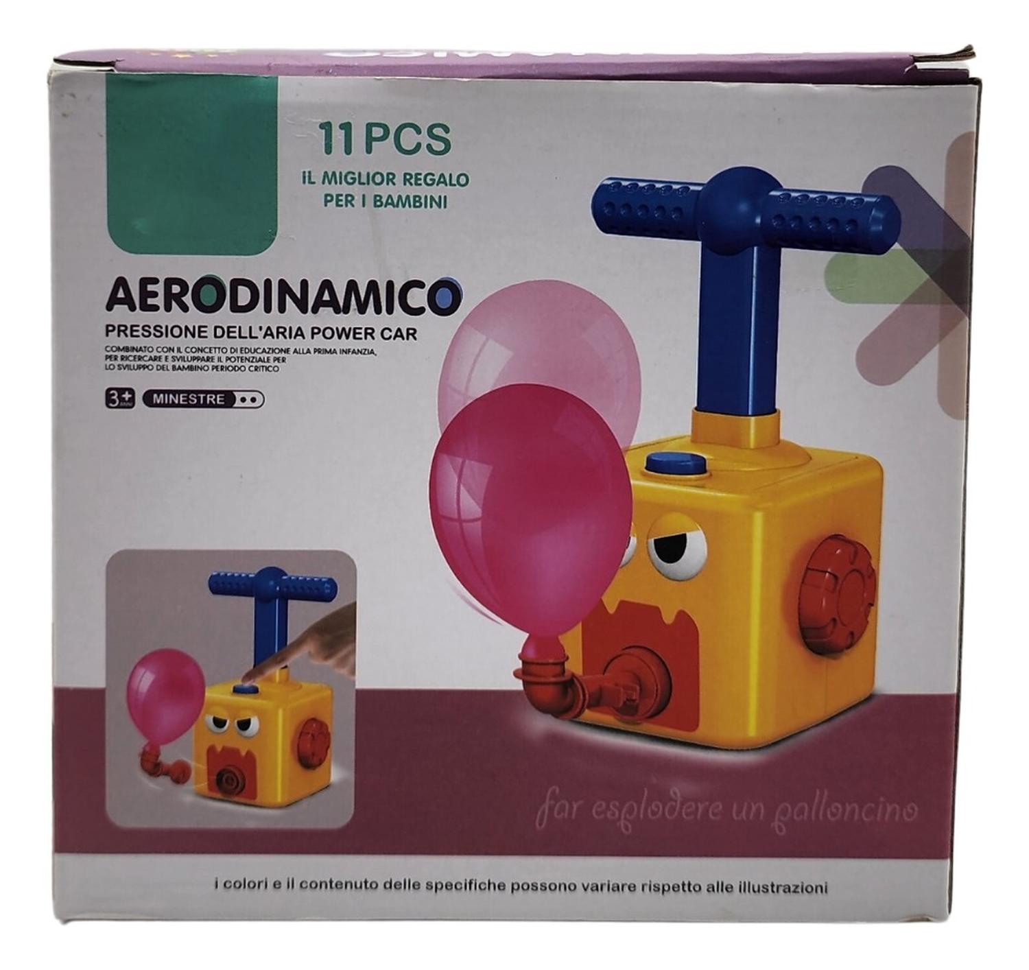 JUEGO INFLADOR DE GLOBOS JUGUETE PARA NIÑOS AUTOS CARRERAS - 4