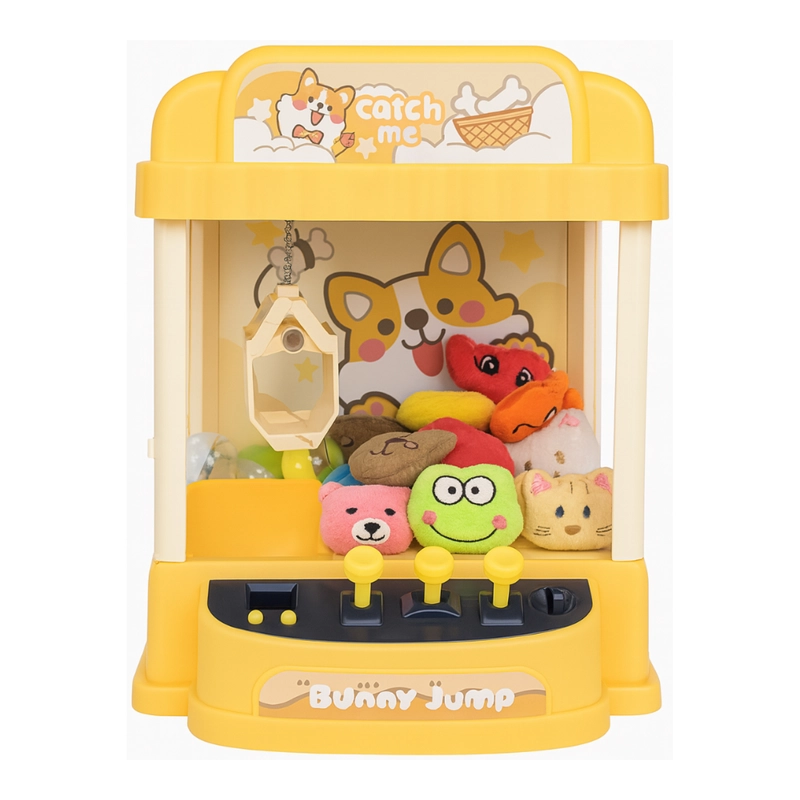 JUGUETE MINI MAQUINA SACA PELUCHE GARRA CUTE CLAW MACHINE - 1